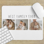 Modern Collage Photo & Best Family Ever Best Gift Mouse Pad<br><div class="desc">Introducing the Modern Collage Photo & Best Family Ever Text Gift, a unique and personalized way to celebrate the love and joy of your family. This special gift combines the beauty of a custom photo collage with a heartfelt message to create a memorable keepsake that will be treasured for years...</div>