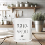 Modern Collage Photo Best Mom Dog Ever  Frosted Glass Coffee Mug<br><div class="desc">A modern collage photo of "Best Mom Dog Ever" is a wonderful tribute to a beloved pet who has provided endless love and joy to her family. This collage photo can be created using various photos of the dog throughout her life, showcasing her playful moments, her affectionate nature, and her...</div>
