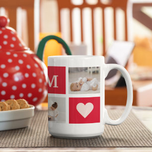 Modern Collage Photo & Best Mom Ever Gift Coffee Mug
