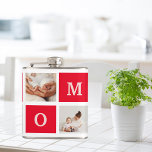 Modern Collage Photo &  Best Mom Ever Gift Hip Flask<br><div class="desc">Modern Collage Photo & Text Best Mom Ever Gift. Best Personalized Gift For Mothers day,  Woman's day or Mom Birthday.  Surprise Mom With a Gift That’s As Amazing As She Is.</div>