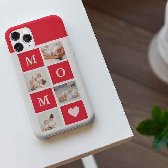Modern Collage Photo &  Best Mom Ever Gift iPhone Case (Creator Uploaded)