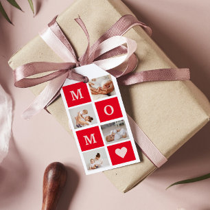 Modern Collage Photo &  Best Mom Ever Gift Tags