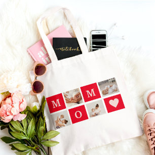 Modern Collage Photo &  Best Mom Ever Gift Tote Bag