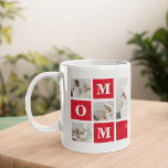 Modern Collage Photo Best Mom Ever Red Gifts Coffee Mug<br><div class="desc">This gift is perfect for any occasion,  including Mother's Day,  birthdays,  or just to show your appreciation for your mom's hard work and dedication. The photos used in the collage can be selected based on your mom's interests and preferences,  making this gift truly one-of-a-kind.</div>