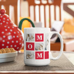 Modern Collage Photo Best Mom Ever Red Gifts Coffee Mug<br><div class="desc">This gift is perfect for any occasion,  including Mother's Day,  birthdays,  or just to show your appreciation for your mom's hard work and dedication. The photos used in the collage can be selected based on your mom's interests and preferences,  making this gift truly one-of-a-kind.</div>