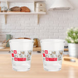 Modern Collage Photo Best Mom Ever Red Gifts Shot Glass<br><div class="desc">This gift is perfect for any occasion,  including Mother's Day,  birthdays,  or just to show your appreciation for your mom's hard work and dedication. The photos used in the collage can be selected based on your mom's interests and preferences,  making this gift truly one-of-a-kind.</div>