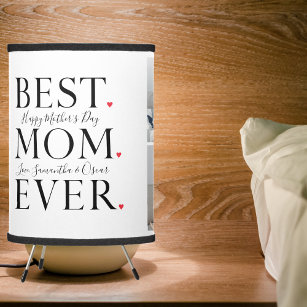Modern Collage Photo Best Mom Happy Mothers Day Tripod Lamp