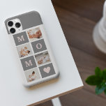 Modern Collage Photo Best Mom  Pink & Grey Gift iPhone 11Pro Max Case<br><div class="desc">This modern collage photo frame makes for the perfect gift for a special mom in your life. The frame is designed with a pink and grey colour scheme, giving it a stylish and contemporary look that is sure to complement any home decor. The collage frame features multiple photo slots, allowing...</div>