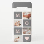 Modern Collage Photo Best Mom  Pink & Grey Gift Samsung Galaxy Case<br><div class="desc">This modern collage photo frame makes for the perfect gift for a special mom in your life. The frame is designed with a pink and grey colour scheme, giving it a stylish and contemporary look that is sure to complement any home decor. The collage frame features multiple photo slots, allowing...</div>