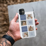 Modern Collage Photo & Blue Happy Fathers Day Gift iPhone 11 Case<br><div class="desc">Modern Collage Photo & Blue Happy Fathers Day Gift is a personalized and thoughtful present to celebrate the special man in your life on Father's Day. The gift includes a beautifully designed collage photo frame with space for multiple pictures, allowing you to capture and display your favourite memories with your...</div>