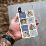 Modern Collage Photo & Blue Happy Fathers Day Gift iPhone XS Max Case<br><div class="desc">Modern Collage Photo & Blue Happy Fathers Day Gift is a personalized and thoughtful present to celebrate the special man in your life on Father's Day. The gift includes a beautifully designed collage photo frame with space for multiple pictures, allowing you to capture and display your favourite memories with your...</div>