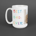 Modern Collage Photo Colourful Best Dad Ever Gift Coffee Mug<br><div class="desc">The "Modern Collage Photo Colourful Best Dad Ever Gift" is a personalized and unique present for any dad who deserves to be celebrated. The gift is a collage photo made up of several individual images that have been carefully arranged to create a stunning and eye-catching design. The gift is a...</div>