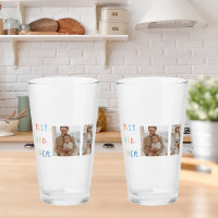 Modern Collage Photo Colourful Best Dad Ever Gift