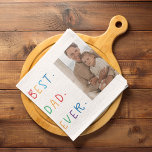 Modern Collage Photo Colourful Best Dad Ever Gift Kitchen Towel<br><div class="desc">The "Modern Collage Photo Colourful Best Dad Ever Gift" is a personalized and unique present for any dad who deserves to be celebrated. The gift is a collage photo made up of several individual images that have been carefully arranged to create a stunning and eye-catching design. The gift is a...</div>