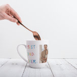 Modern Collage Photo Colourful Best Dad Ever Gift Latte Mug<br><div class="desc">The "Modern Collage Photo Colourful Best Dad Ever Gift" is a personalized and unique present for any dad who deserves to be celebrated. The gift is a collage photo made up of several individual images that have been carefully arranged to create a stunning and eye-catching design. The gift is a...</div>