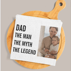 Modern Collage Photo   Dad Gift Kitchen Towel