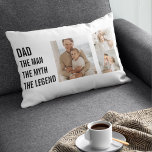 Modern Collage Photo | Dad Gift Lumbar Pillow<br><div class="desc">Modern collage photo gift can be one of the best Father's Day gifts that you can give your dad. It's a unique and personal way to show your appreciation and love for your dad,  while also allowing you to be creative and have fun with the gift.</div>