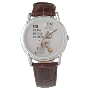 Modern Collage Photo Dad Gift Watch