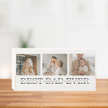 Modern Collage Photo & Grey Best Dad Ever Gift Wooden Box Sign<br><div class="desc">Modern Collage Photo & Grey Best Dad Ever Gift is a thoughtful and unique gift idea for any dad who loves photography and appreciates personalized gifts. Overall, this gift is a perfect way to celebrate Father's Day, birthdays, or any other special occasion for your dad. It is a thoughtful and...</div>