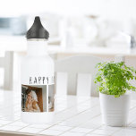 Modern Collage Photo & Happy Fathers Day Best Gift 532 Ml Water Bottle<br><div class="desc">A modern collage photo can make a perfect gift for Father's Day. This unique and creative gift idea involves combining different photos of you and your dad and arranging them in a visually appealing manner. It's an excellent way to celebrate your dad's life and the special bond you share with...</div>