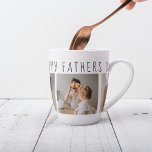 Modern Collage Photo & Happy Fathers Day Best Gift Latte Mug<br><div class="desc">A modern collage photo can make a perfect gift for Father's Day. This unique and creative gift idea involves combining different photos of you and your dad and arranging them in a visually appealing manner. It's an excellent way to celebrate your dad's life and the special bond you share with...</div>