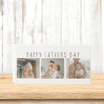 Modern Collage Photo & Happy Fathers Day Best Gift Wooden Box Sign<br><div class="desc">A modern collage photo can make a perfect gift for Father's Day. This unique and creative gift idea involves combining different photos of you and your dad and arranging them in a visually appealing manner. It's an excellent way to celebrate your dad's life and the special bond you share with...</div>
