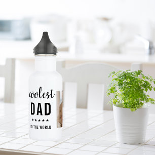Modern Collage Photo Happy Fathers Day Gift 532 Ml Water Bottle