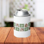 Modern Collage Photo & Happy Fathers Day Gift Can Cooler<br><div class="desc">A modern collage photo is a creative way to celebrate and honour someone special in your life, such as your father, on Father's Day. It involves compiling various photos and arranging them together in a visually appealing manner to create a cohesive and meaningful composition. To create a modern collage photo...</div>