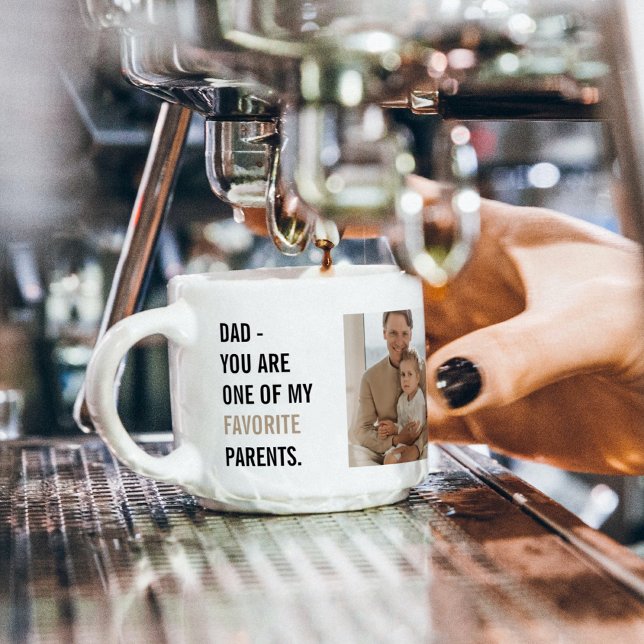 Modern Collage Photo & Happy Fathers Day Gift Espresso Cup (Creator Uploaded)