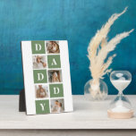 Modern Collage Photo & Happy Fathers Day Gift Plaque<br><div class="desc">A modern collage photo is a creative way to celebrate and honour someone special in your life, such as your father, on Father's Day. It involves compiling various photos and arranging them together in a visually appealing manner to create a cohesive and meaningful composition. To create a modern collage photo...</div>