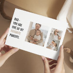 Modern Collage Photo & Happy Fathers Day Gift Postcard<br><div class="desc">gift for dad, fathers day gift ideas, fathers day gift, my favourite parents, photo gift, new dad, bonus dad, dad birthday gift, best dad ever, personalized dad gift</div>