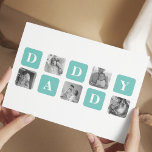 Modern Collage Photo  Happy Fathers Day Gift Postcard<br><div class="desc">Modern Collage Photo  Happy Fathers Day Gift</div>