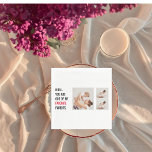 Modern Collage Photo & Happy Mothers Day Gift Napkin<br><div class="desc">Modern Collage Photo & Text Happy Mothers Day Gift. Best Personalized Gift For Mothers day,  Woman's day or Mom Birthday.  Surprise Mom With a Gift That’s As Amazing As She Is.</div>