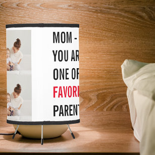 Modern Collage Photo & Happy Mothers Day Gift Tripod Lamp