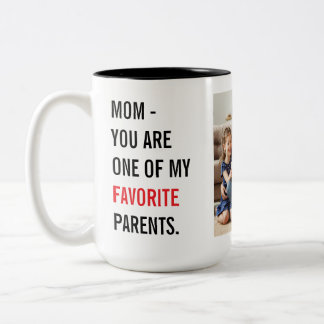 Modern Collage Photo & Happy Mothers Day Gift Two-Tone Coffee Mug