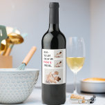 Modern Collage Photo & Happy Mothers Day Gift Wine Label<br><div class="desc">Modern Collage Photo & Text Happy Mothers Day Gift. Best Personalized Gift For Mothers day,  Woman's day or Mom Birthday.  Surprise Mom With a Gift That’s As Amazing As She Is.</div>