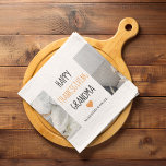 Modern Collage Photo Happy Thanksgiving Grandma Kitchen Towel<br><div class="desc">Celebrate Thanksgiving with a heartfelt gift that Grandma will treasure! This personalized frosted glass mug features a warm “Happy Thanksgiving Grandma” message with a sweet heart accent. Add your names for a thoughtful touch that makes it extra special. Perfect for sipping coffee, tea, or cocoa during the holiday season, this...</div>