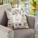 Modern Collage Photo Happy Thanksgiving Grandpa Outdoor Pillow<br><div class="desc">Modern Collage Photo Happy Thanksgiving Grandpa</div>