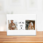 Modern Collage Photo & Love You Dad Gift Block<br><div class="desc">A "Love You Dad" gift is a present that expresses your love and appreciation for your father. This can take many forms,  from sentimental keepsakes to practical items that he will use and enjoy.</div>