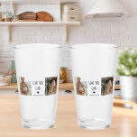 Modern Collage Photo & Love You Dad Gift Glass<br><div class="desc">A "Love You Dad" gift is a present that expresses your love and appreciation for your father. This can take many forms,  from sentimental keepsakes to practical items that he will use and enjoy.</div>