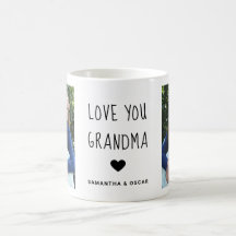 Modern Collage Photo Love You Grandma Best