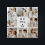 Modern Collage Photo Love You Grandma Best Gift 2 Inch Square Button<br><div class="desc">A modern collage photo of you and your grandma can be the perfect gift to show her how much you love and appreciate her. This unique and thoughtful gift is a great way to preserve your special memories together and create a beautiful piece of art that she can display in...</div>