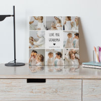 Modern Collage Photo Love You Grandma Best Gift