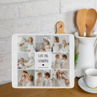 Modern Collage Photo Love You Grandma Best Gift