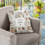 Modern Collage Photo Love You Grandma Best Gift Outdoor Pillow<br><div class="desc">A modern collage photo of you and your grandma can be the perfect gift to show her how much you love and appreciate her. This unique and thoughtful gift is a great way to preserve your special memories together and create a beautiful piece of art that she can display in...</div>