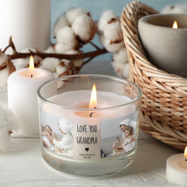 Modern Collage Photo Love You Grandma Best Gift Sticker (Creator Uploaded)