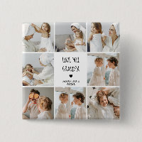 Modern Collage Photo Love You Grandpa Best Gift