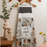 Modern Collage Photo Love You Grandpa Best Gift Apron<br><div class="desc">Modern Collage Photo Love You Grandpa Best Gift</div>