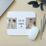 Modern Collage Photo Love You Grandpa Best Gift Mouse Pad<br><div class="desc">Modern Collage Photo Love You Grandpa Best Gift</div>