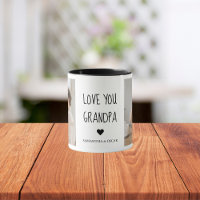Modern Collage Photo Love You Grandpa Best Gift